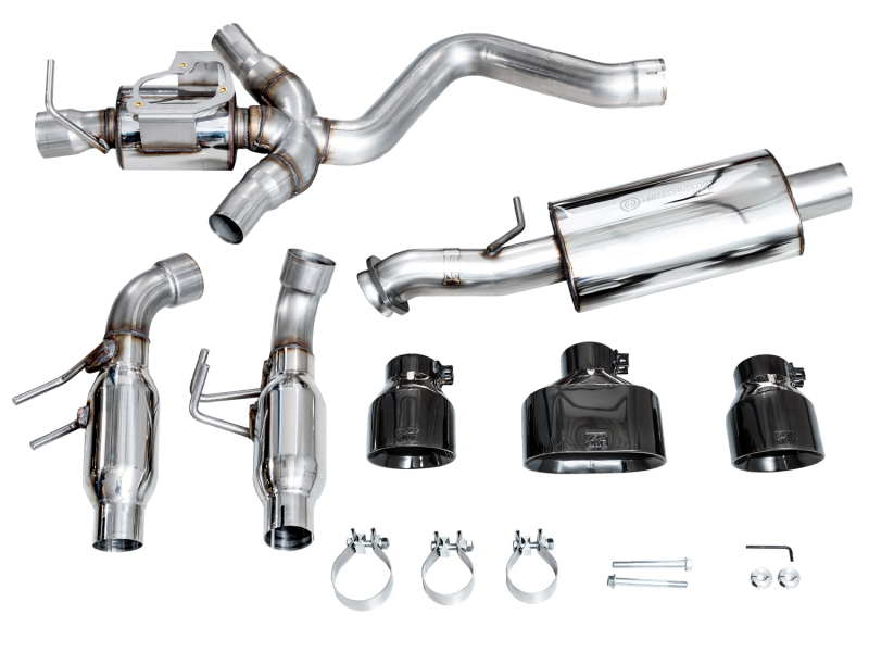 Toyota GR Corolla Performance Exhaust - AWE Tuning - Cat Back Touring Edition - Diamond Black - `23-`27